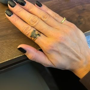 Gorjana Amara ring set gold